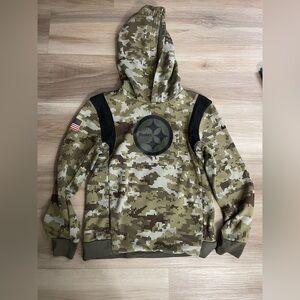 Nike Camouflage Hoodie with Black Accents